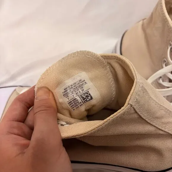 Converse Chuck Taylor All Star Lift Platform Tan High Top Size US 7 - Picture 9 of 9